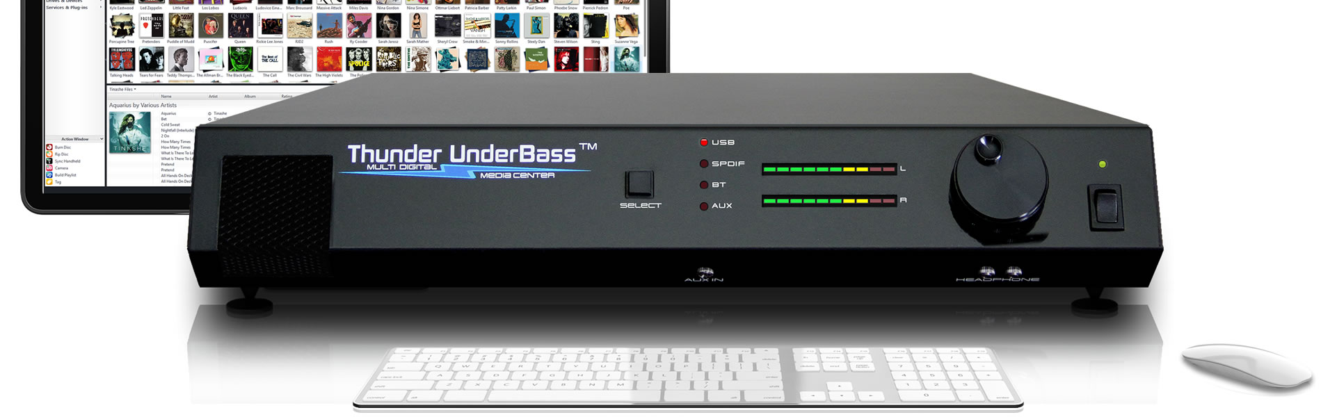 thunder underbass with a mac computer