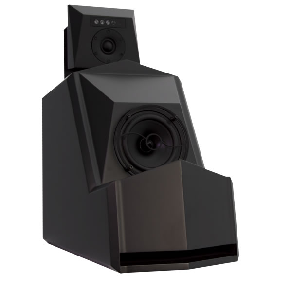 Phasx Shadocaster S600 studio monitor with matte black finish