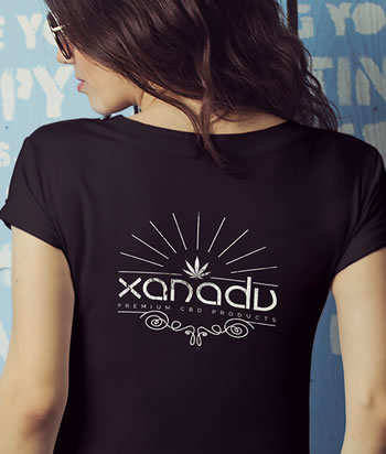 Xanadu Baby Rib Short-Sleeve Scoop Neck T-Shirt - back