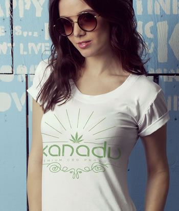 Xanadu Baby Rib Short-Sleeve Scoop Neck T-Shirt - front, white